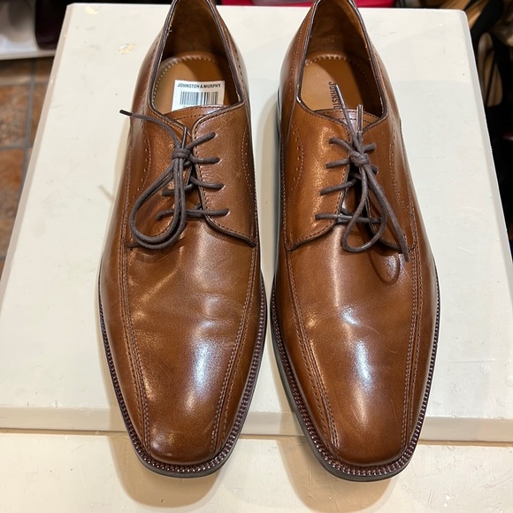 Johnston & Murphy Shoes Brown Leather Johnston And Murphy Dress